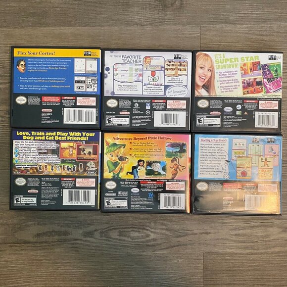 Lot of 6 - Nintendo DS Kids Video Games Imagine Teacher Paws & Claws Brain Age 2 - Picture 2 of 8